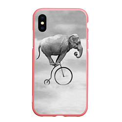 Чехол iPhone XS Max матовый Hipster Bike, цвет: 3D-баблгам