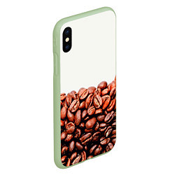 Чехол iPhone XS Max матовый Coffee, цвет: 3D-салатовый — фото 2