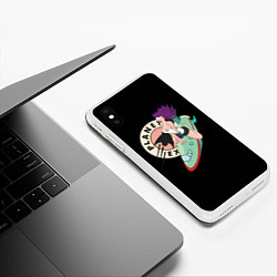 Чехол iPhone XS Max матовый Leela Express, цвет: 3D-белый — фото 2