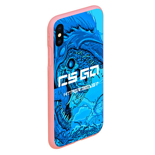 Чехол iPhone XS Max матовый CS:GO Cold Hyper Beast / 3D-Баблгам – фото 2