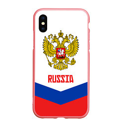 Чехол iPhone XS Max матовый Russia Hockey Team, цвет: 3D-баблгам