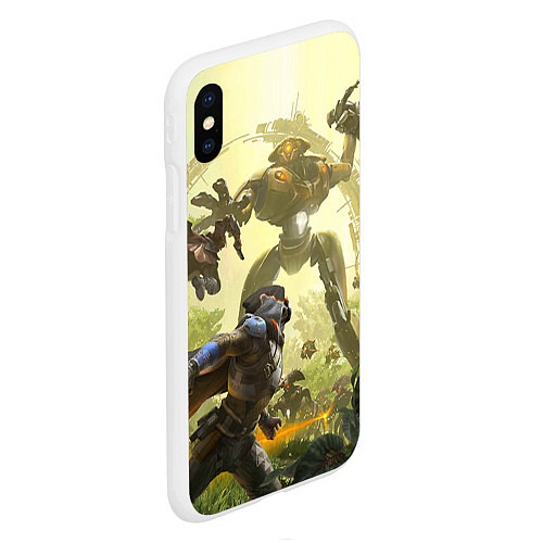 Чехол iPhone XS Max матовый Destiny 16 / 3D-Белый – фото 2