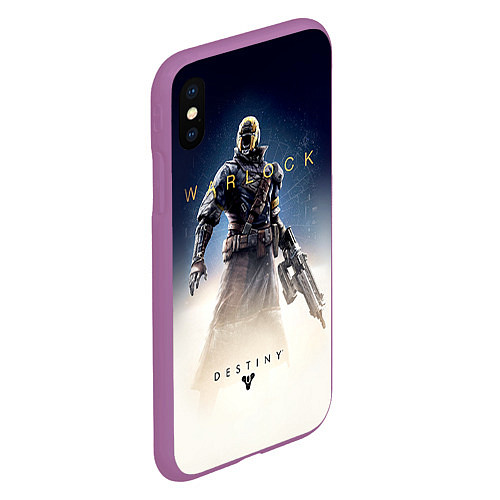 Чехол iPhone XS Max матовый Destiny: Warlock / 3D-Фиолетовый – фото 2