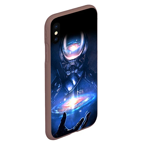 Чехол iPhone XS Max матовый Mass Effect: Andromeda 3 / 3D-Коричневый – фото 2