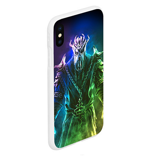 Чехол iPhone XS Max матовый TES 6 / 3D-Белый – фото 2