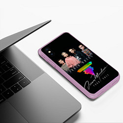 Чехол iPhone XS Max матовый Tokio Hotel: Dream Band, цвет: 3D-сиреневый — фото 2