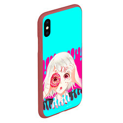 Чехол iPhone XS Max матовый Tokyo Ghoul, цвет: 3D-красный — фото 2