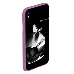 Чехол iPhone XS Max матовый Infiniti Sport, цвет: 3D-фиолетовый — фото 2