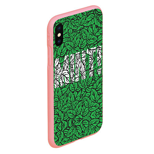 Чехол iPhone XS Max матовый Mint - Мята / 3D-Баблгам – фото 2