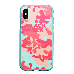 Чехол iPhone XS Max матовый Black Milk: pink, цвет: 3D-мятный