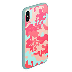 Чехол iPhone XS Max матовый Black Milk: pink, цвет: 3D-мятный — фото 2