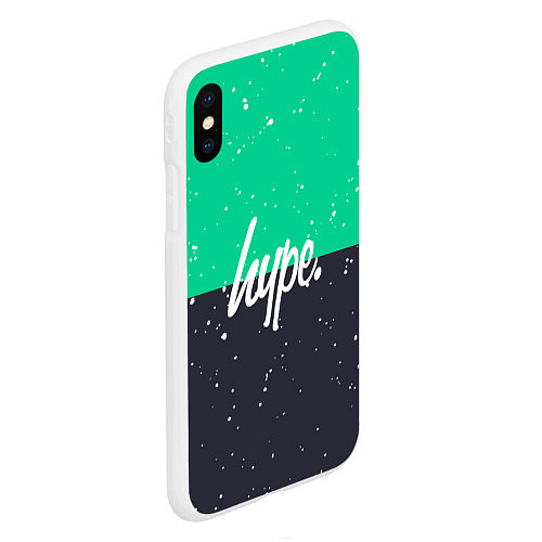 Чехол iPhone XS Max матовый Gray Green / 3D-Белый – фото 2