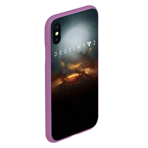 Чехол iPhone XS Max матовый Destiny 2 / 3D-Фиолетовый – фото 2