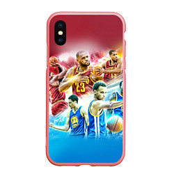 Чехол iPhone XS Max матовый Golden State Warriors