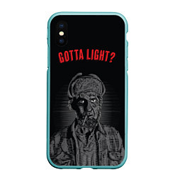 Чехол iPhone XS Max матовый Gotta light?, цвет: 3D-мятный