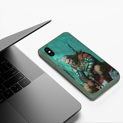 Чехол iPhone XS Max матовый Forest, цвет: 3D-темно-зеленый — фото 2
