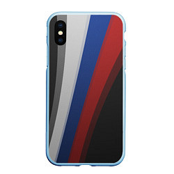 Чехол iPhone XS Max матовый Sport Russia, цвет: 3D-голубой