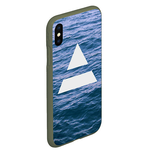 Чехол iPhone XS Max матовый 30 STM: Ocean / 3D-Темно-зеленый – фото 2