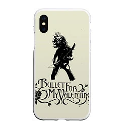 Чехол iPhone XS Max матовый BFMV: Only metal, цвет: 3D-белый