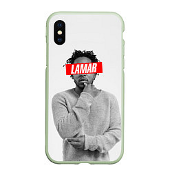 Чехол iPhone XS Max матовый Lamar Supreme, цвет: 3D-салатовый