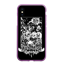 Чехол iPhone XS Max матовый Dethklok: Metalocalypse