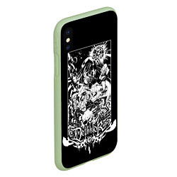 Чехол iPhone XS Max матовый Dethklok: Metalocalypse, цвет: 3D-салатовый — фото 2