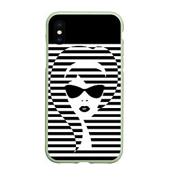 Чехол iPhone XS Max матовый Pop art girl