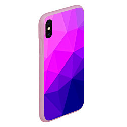 Чехол iPhone XS Max матовый Geometrica, цвет: 3D-розовый — фото 2