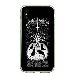Чехол iPhone XS Max матовый Wolves in the Throne Room