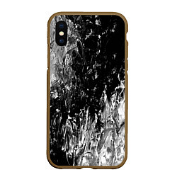 Чехол iPhone XS Max матовый GRAY&BLACK