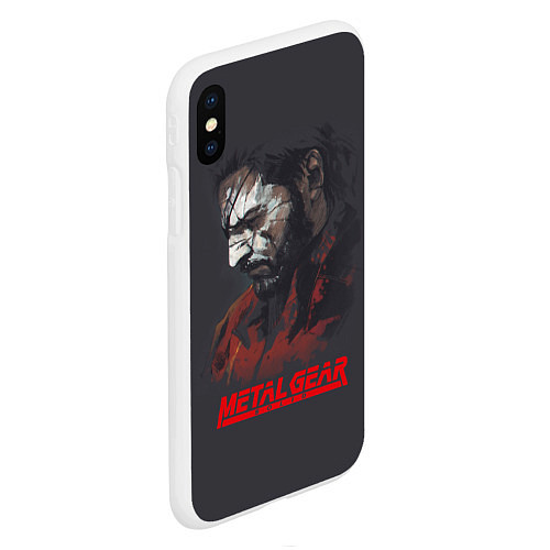 Чехол iPhone XS Max матовый Metal Gear Solid / 3D-Белый – фото 2