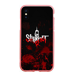 Чехол iPhone XS Max матовый Slipknot: Blood Blemishes, цвет: 3D-баблгам