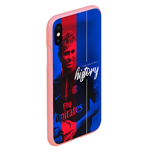 Чехол iPhone XS Max матовый Neymar History / 3D-Баблгам – фото 2