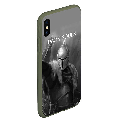 Чехол iPhone XS Max матовый Dark Souls / 3D-Темно-зеленый – фото 2
