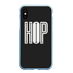 Чехол iPhone XS Max матовый Hip-Hop Inside, цвет: 3D-голубой