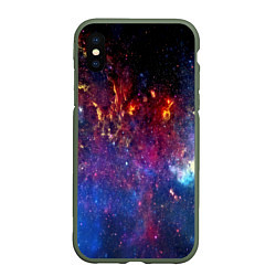 Чехол iPhone XS Max матовый Космос