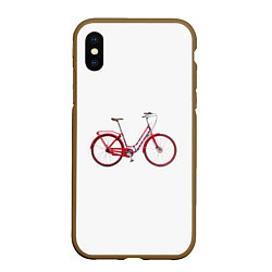 Чехол iPhone XS Max матовый Велосипед