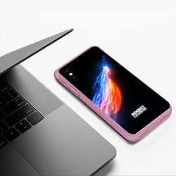 Чехол iPhone XS Max матовый Rocket League, цвет: 3D-розовый — фото 2