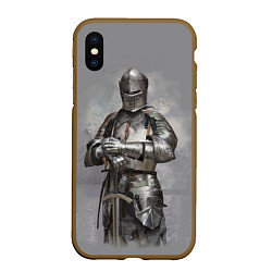 Чехол iPhone XS Max матовый Рыцарь