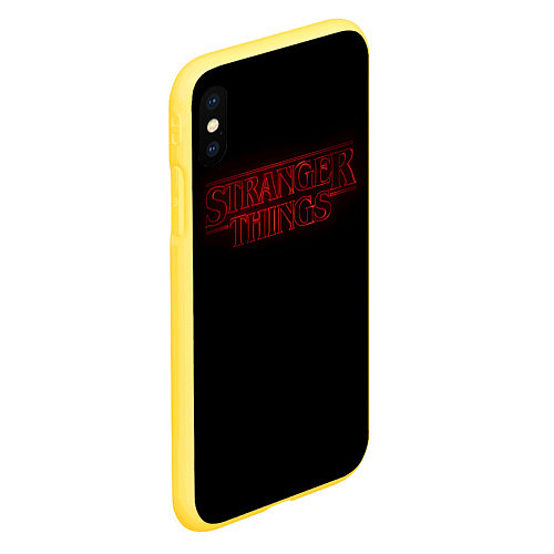 Чехол iPhone XS Max матовый Logo ST / 3D-Желтый – фото 2