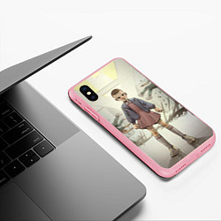 Чехол iPhone XS Max матовый Girl-boy, цвет: 3D-баблгам — фото 2