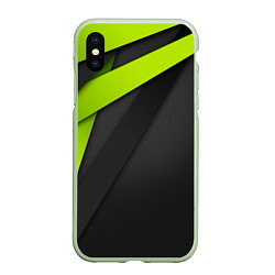 Чехол iPhone XS Max матовый Спортивная геометрия 6