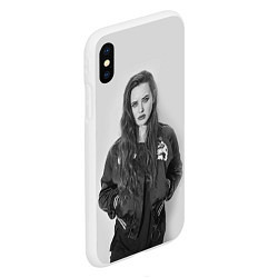 Чехол iPhone XS Max матовый Katherine Mono, цвет: 3D-белый — фото 2