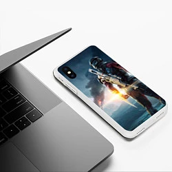 Чехол iPhone XS Max матовый Mass Effect: Andromeda, цвет: 3D-белый — фото 2