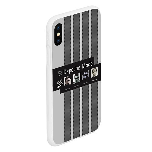 Чехол iPhone XS Max матовый Группа Depeche Mode / 3D-Белый – фото 2