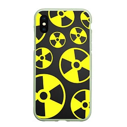 Чехол iPhone XS Max матовый Радиация