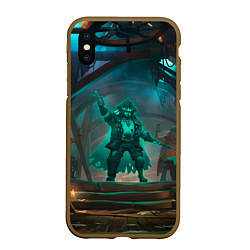 Чехол iPhone XS Max матовый Sea of thieves, цвет: 3D-коричневый