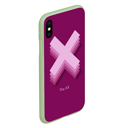 Чехол iPhone XS Max матовый The XX: Purple / 3D-Салатовый – фото 2