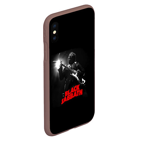 Чехол iPhone XS Max матовый Black Sabbath / 3D-Коричневый – фото 2