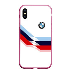 Чехол iPhone XS Max матовый BMW БМВ WHITE